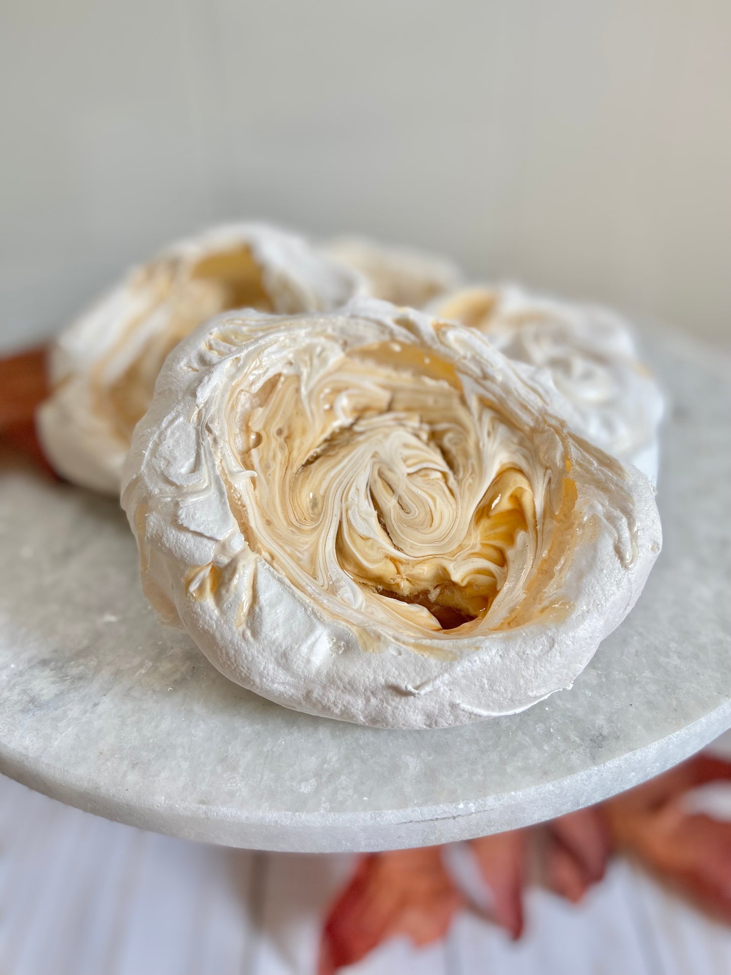 Salted Caramel Meringues