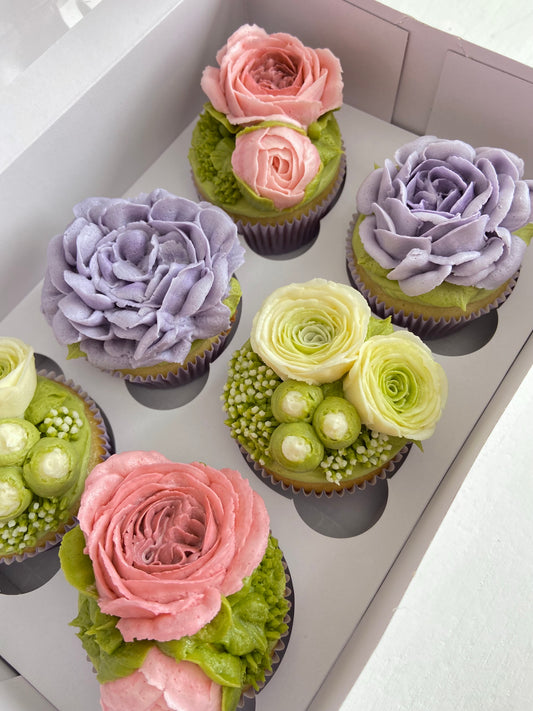 Buttercream Flower Cupcakes