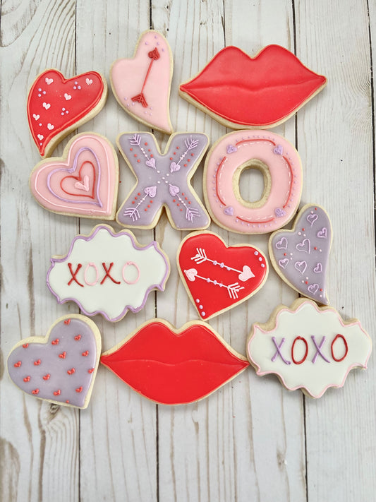 Valentine Sweetheart Sugar Cookies