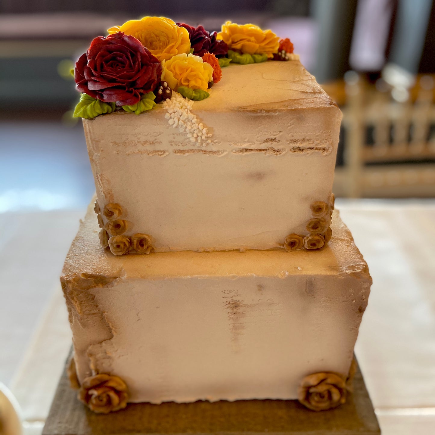 Rustic Fall Wedding Cake
