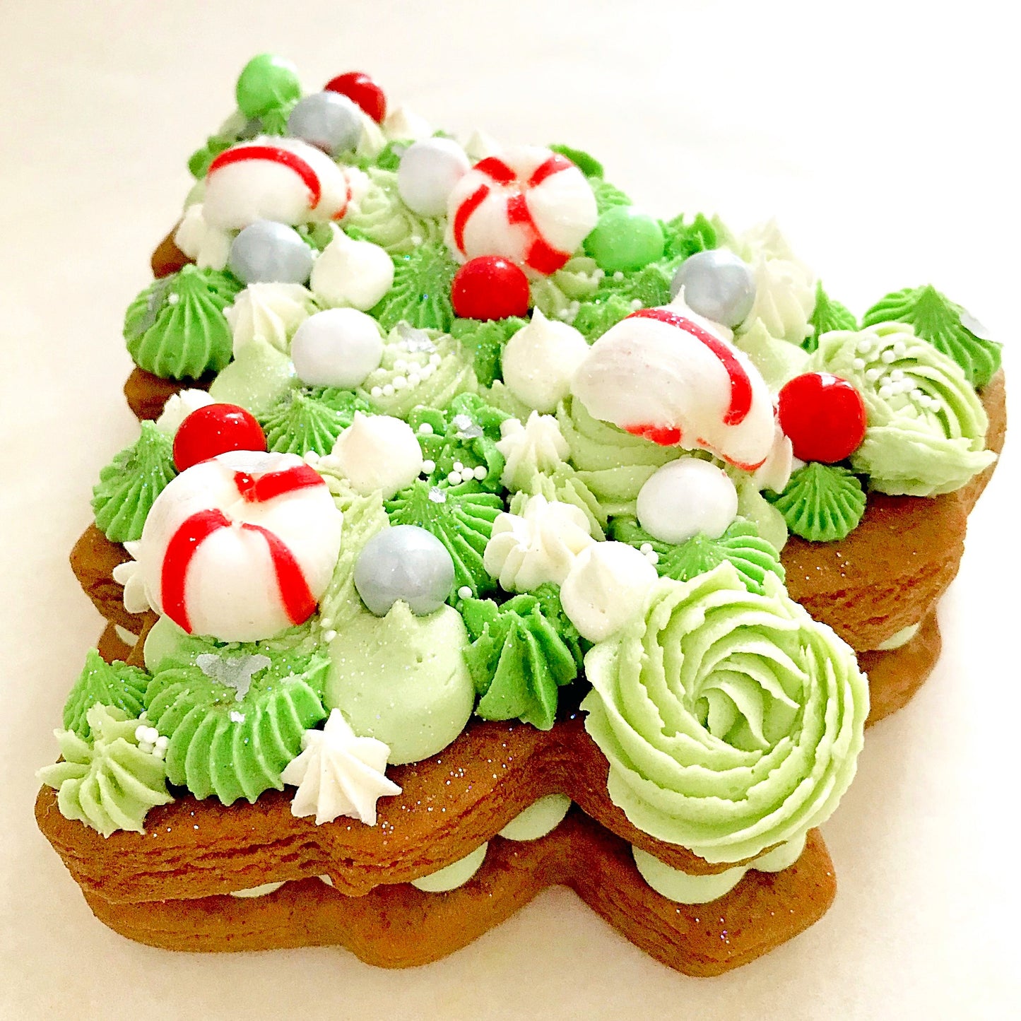 Gingerbread Tree Layered Cookie