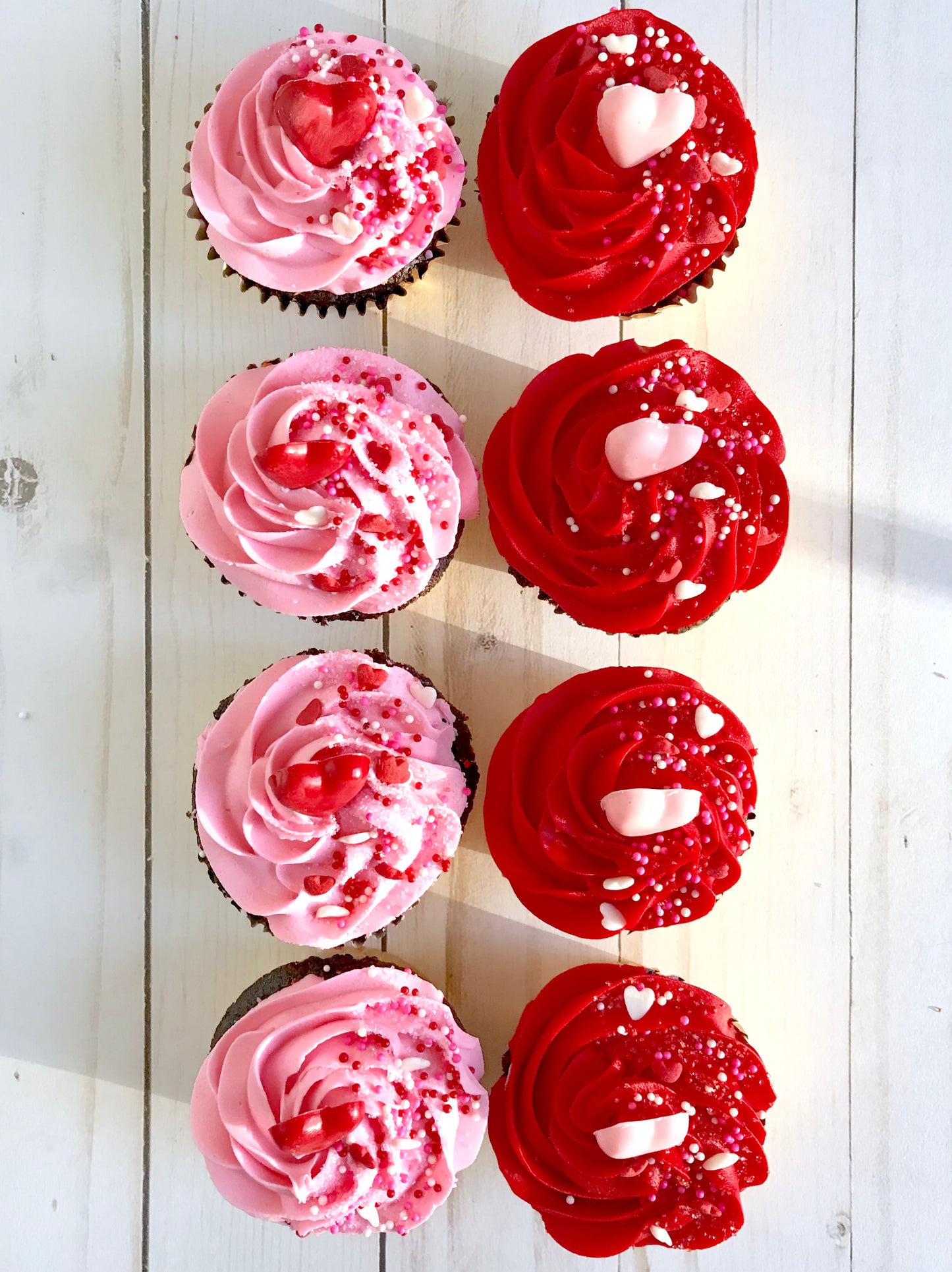 Valentine Heart Cupcakes
