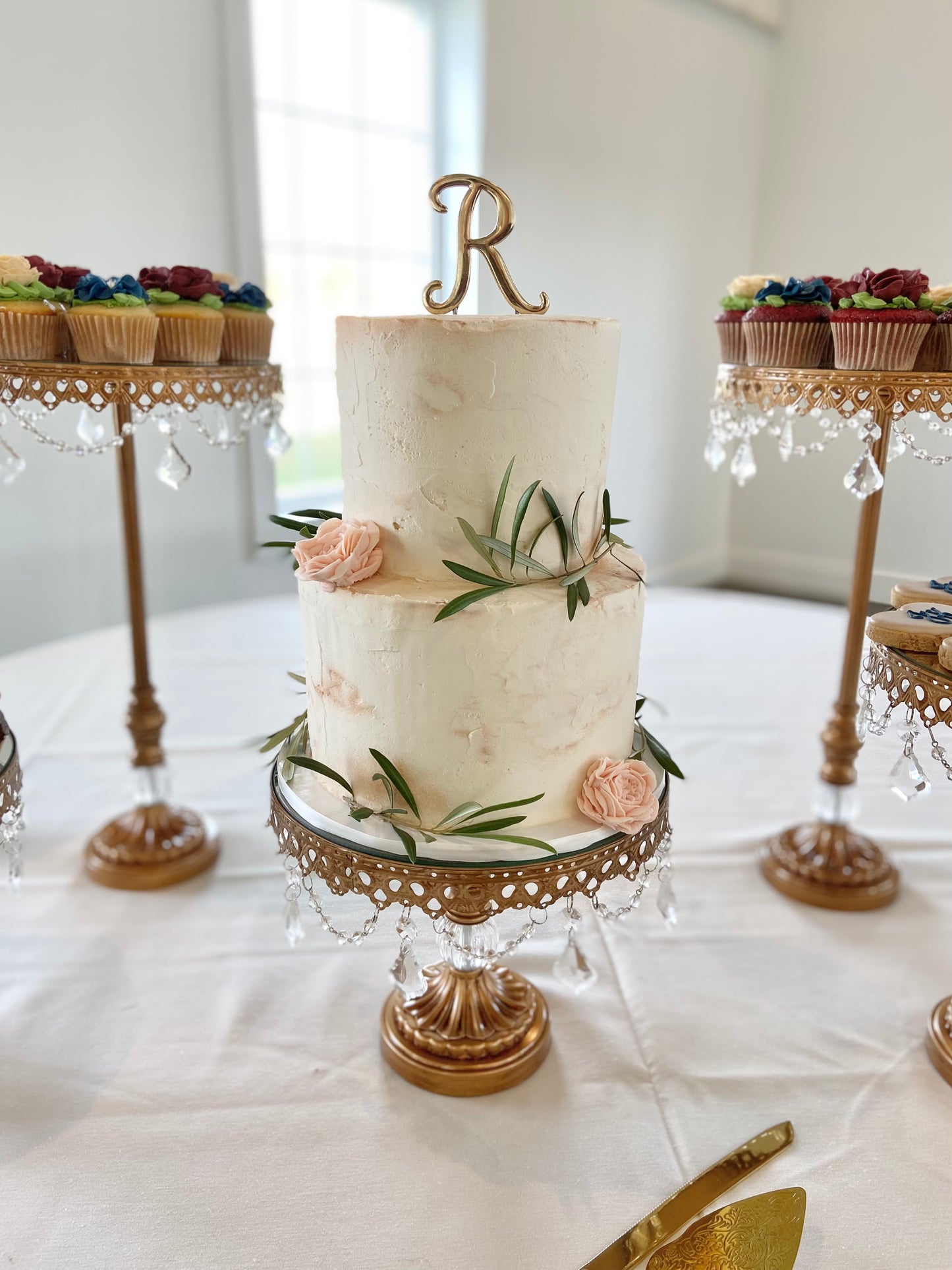 Romantic Rustic Wedding Cake